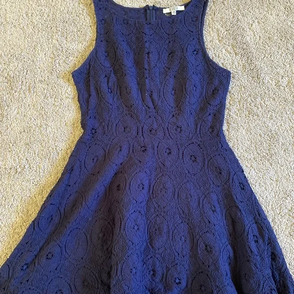 bb dakota blue dress BB Dakota Adalina Mini Dress in Vintage NAVY